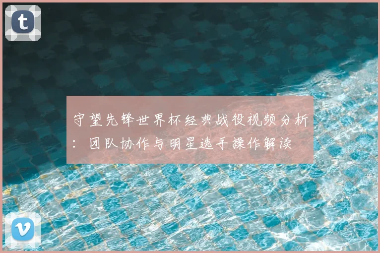 守望先锋世界杯经典战役视频分析:团队协作与明星选手操作解读